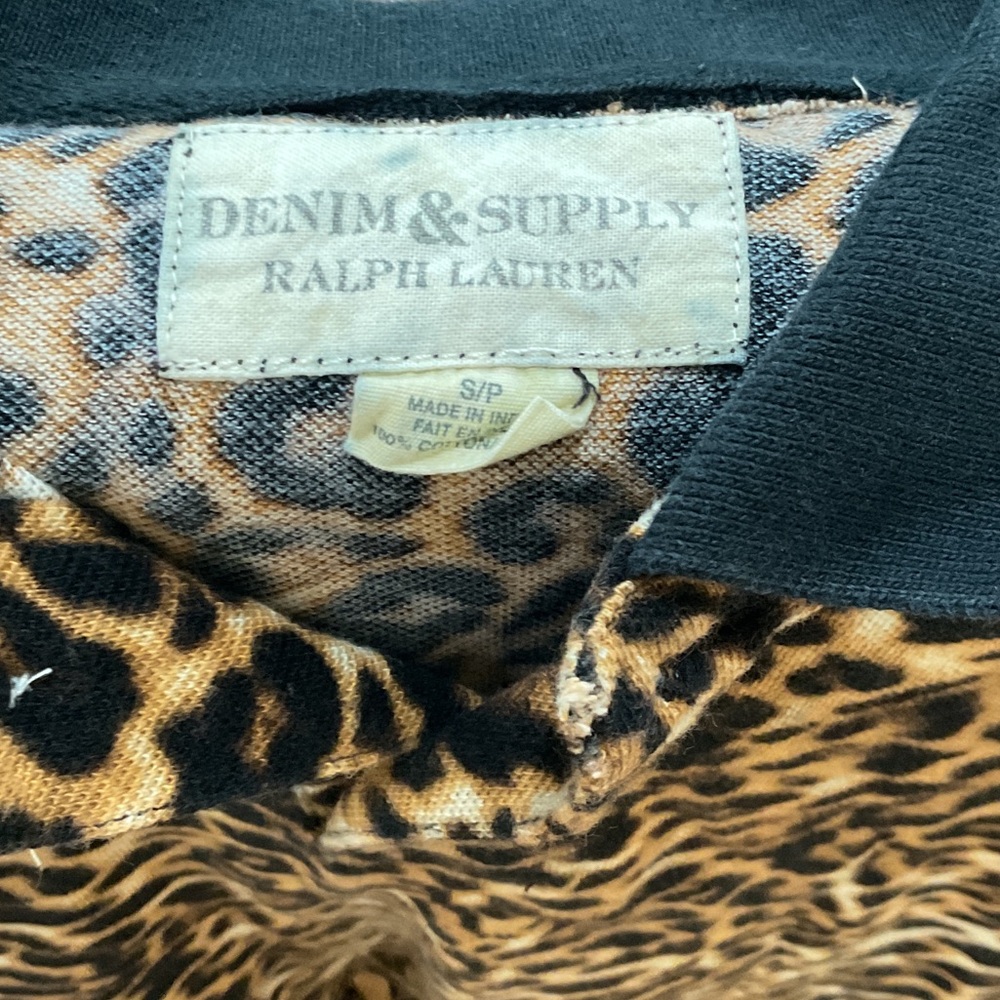 Ralph Lauren Denim & Supply Animal Print Top